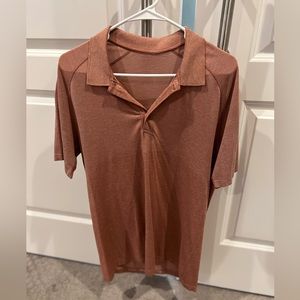 Burnt Red LuluLemon Polo